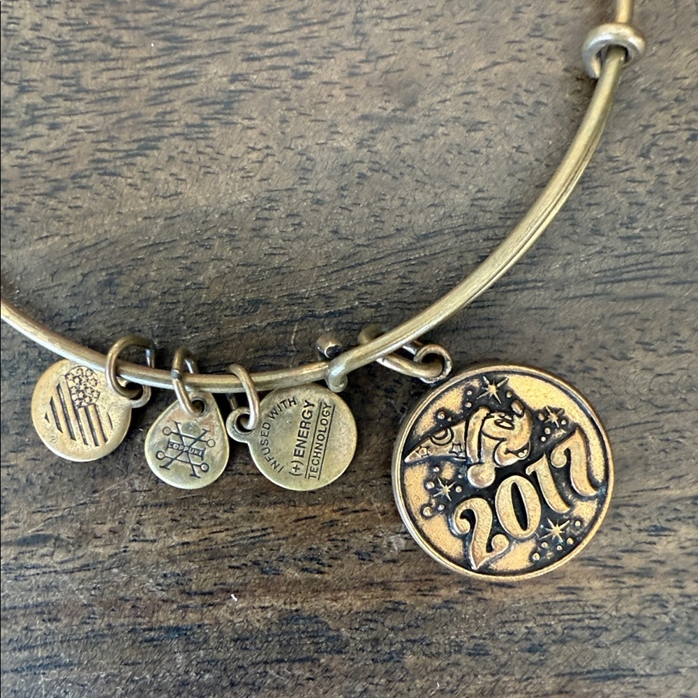 Alex & Ani Disney 2017 Sorcerer Mickey Gold Bracelet - Picture 2 of 3